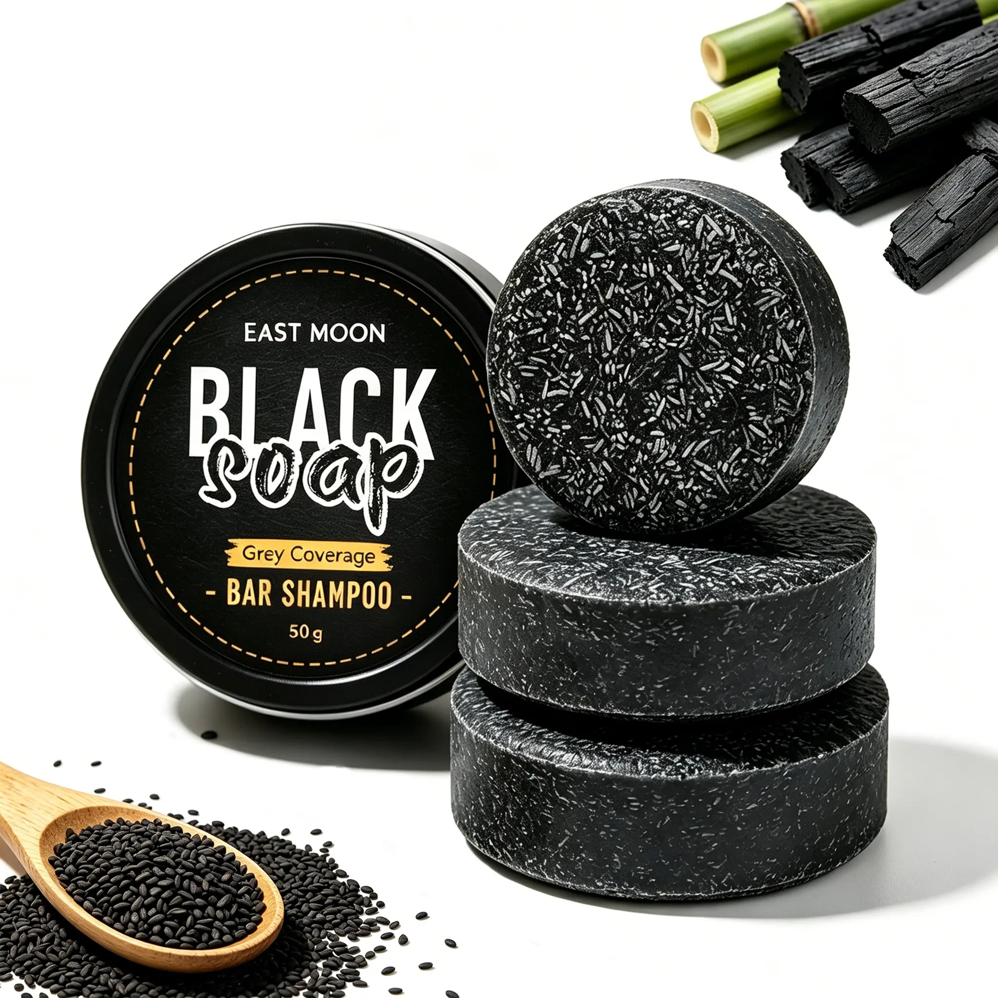 3PCS Men’s Hair Shampoo Soap – Natural Gray Hair Reverse Bar – Deep Cleaning & Nourishing Shampoo Bar for Men – Moisturizing Hair Care, Dark Hair Shine, Soothing & Sustainable Cleansing Solution Conditioner Haircare Glossy Cleanser Haircare Cleanser
