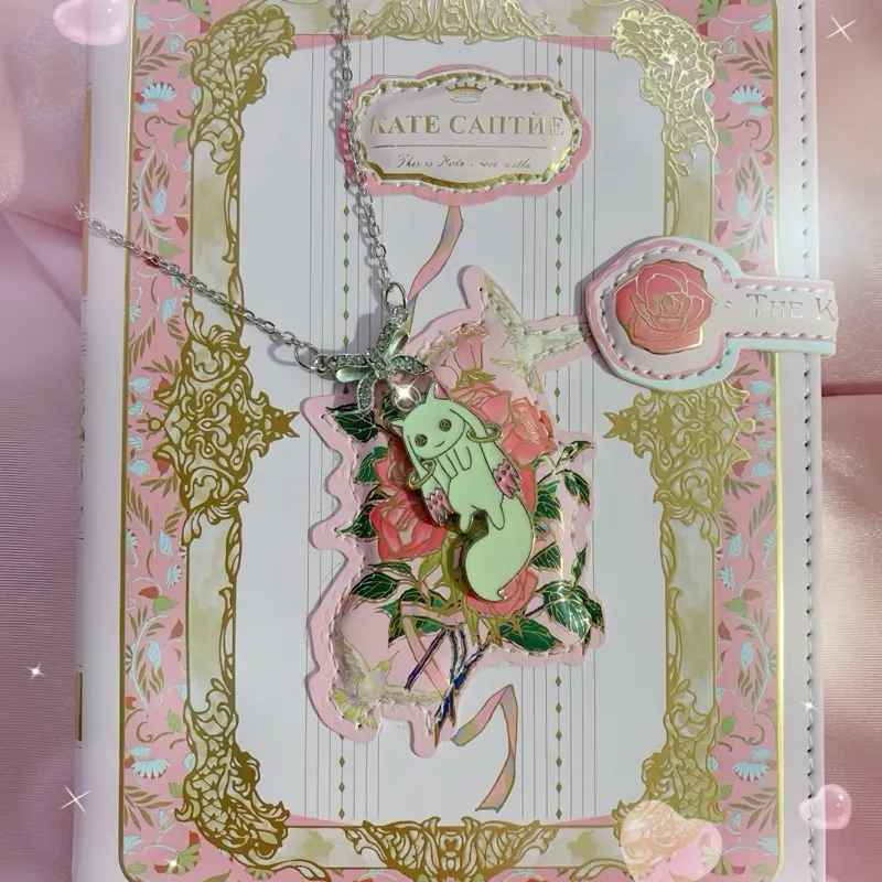 Kawaii Puella Magi Madoka Magica Kyubey Magical Girl Anime Manga Y2K Lolita Necklace