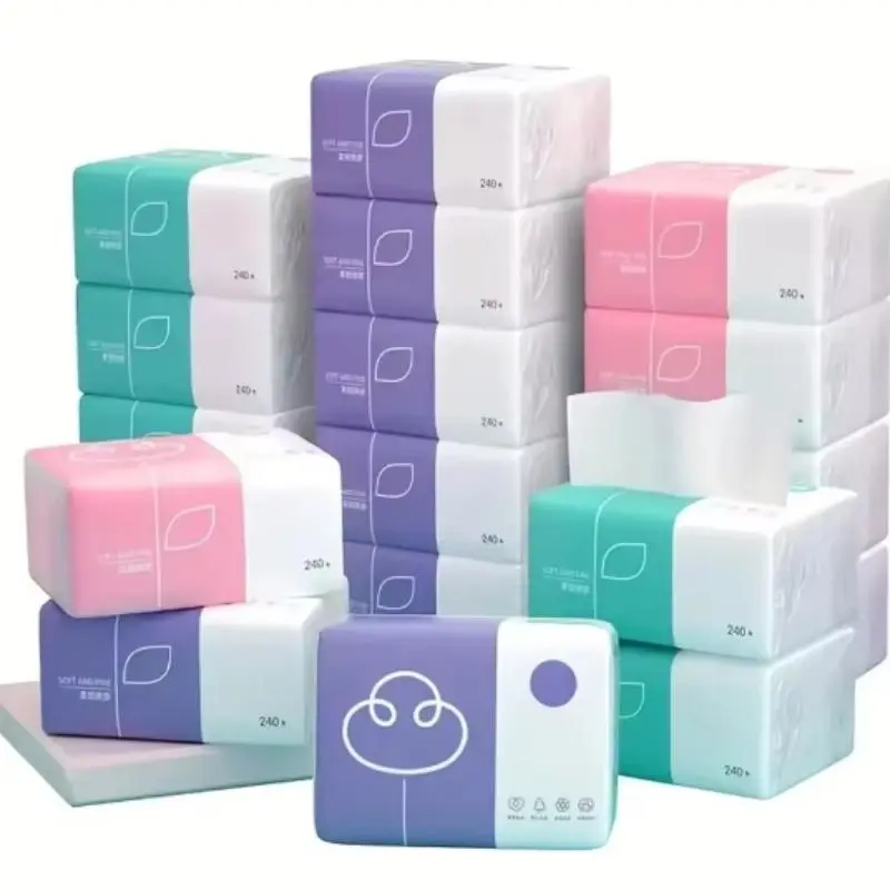12 Pack Ultra Soft 4 Layer Paper Towels, 60 Sheets, No Dye, Super Absorbent and Soft, Suitable for Home Office Outdoor Use