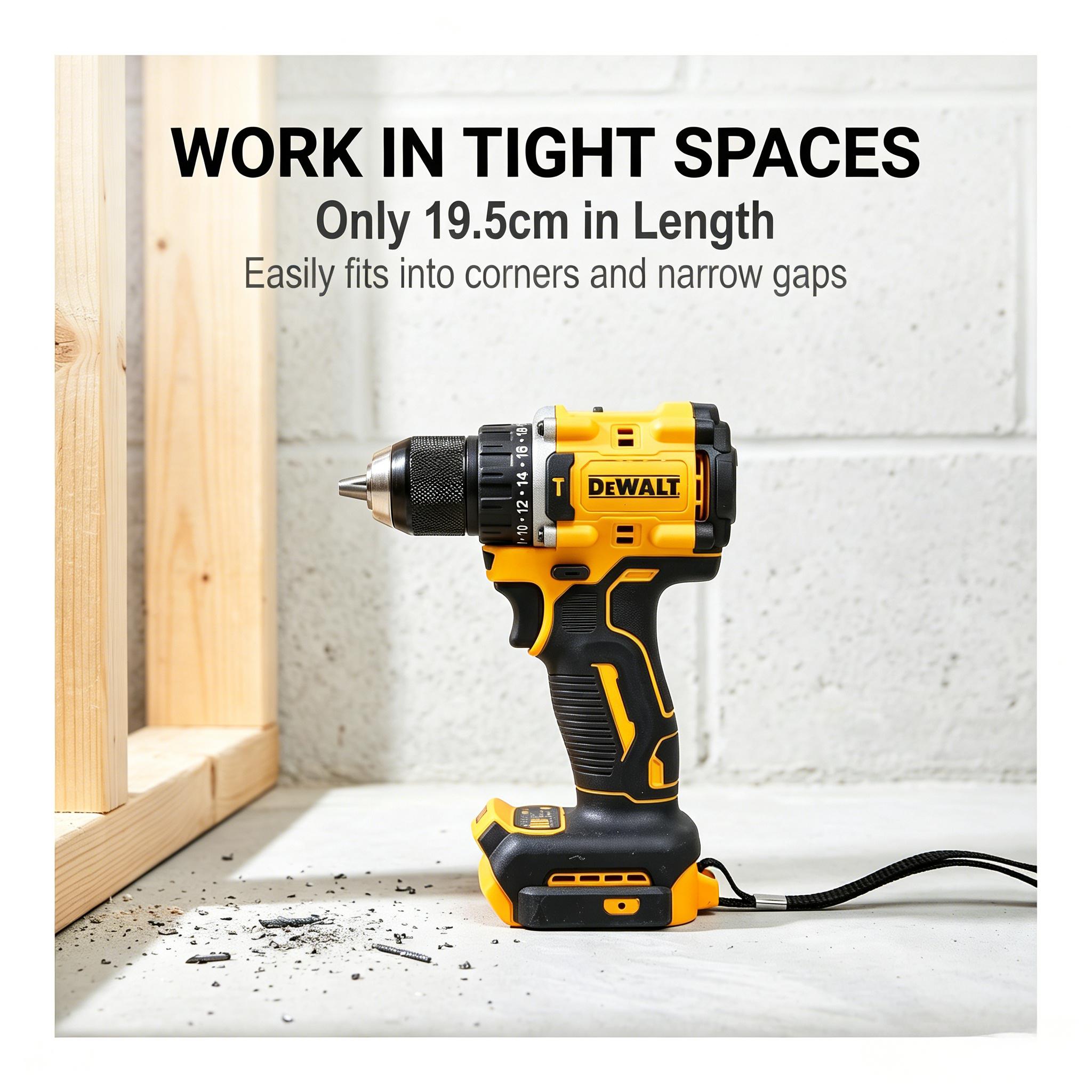 Dewalt DCF805 Brushless Impact Drill，20V Lithium Power Tool For Construction Home Renovation And DIY Repair Projects hardware application