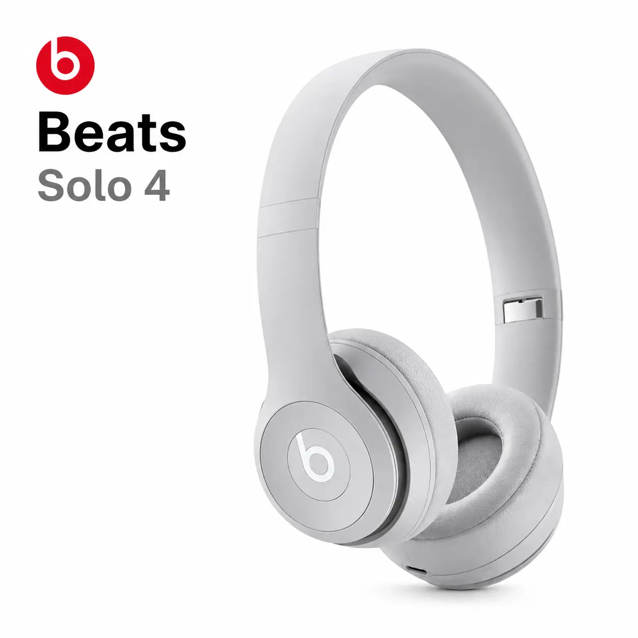 Beats Solo 4 Bluetooth Wireless On-Ear Headphones, Gray Beats Solo 4 Bluetooth Wireless On-Ear Headphones, Gray