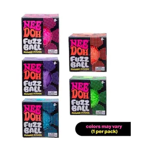[US SELLER] Needoh - [1 COUNT] Fuzz Ball Flower Power [FAST SHIPPING] Water Drop Squeeze Toy - Stylish Sensory Stress Relief Ball [100% AUTHENTIC]