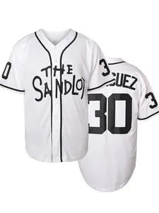 Classic # 30 RODRIGUEZ jersey,90s Saudi Legend movie version baseball jersey, embroidered retro button cardigan, Classic Throwback jersey, suitable for movie enthusiasts and retro trend followers to collect MovieJersey Jersey Top