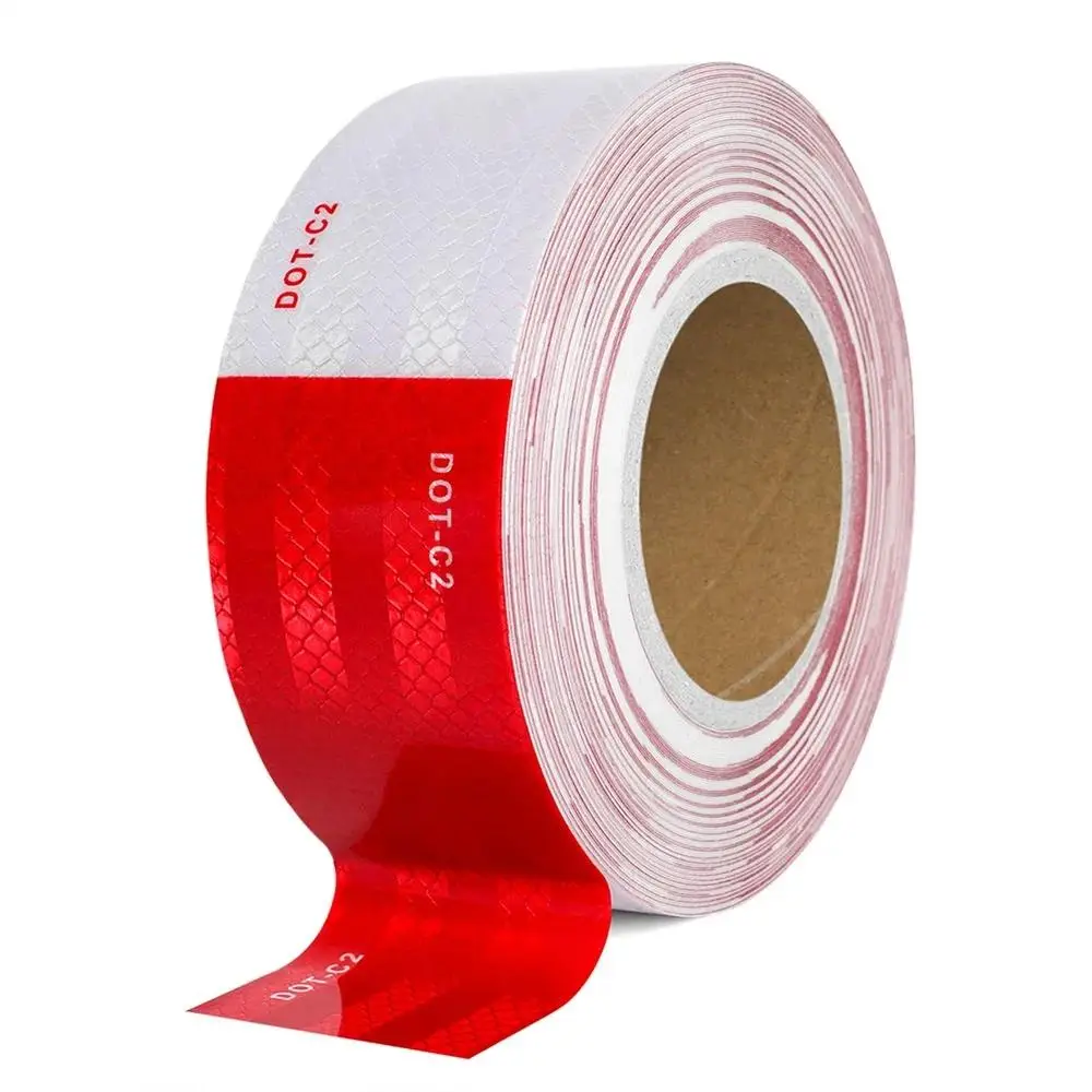 Reflective Strips, 1 Roll Waterproof Traffic Safety Road Warning Reflector, Self-adhesive Exterior Stickers for Car Truck SUV