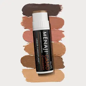 MENAJI URBAN CAMOUFLAGE 7-Color Concealer Stick for Men - Foundation Concealer Stick for Dark Circles Acne Under Eye Corrector Undetectable Full Coverage - Men's Makeup Comfort Organic Daily Flawless - Boyfriend Gift
