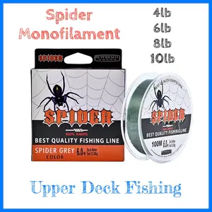 Spider Monofilament Fishing Line 110yd - Best Quality Upper Deck Fishing Line for Spider Knots