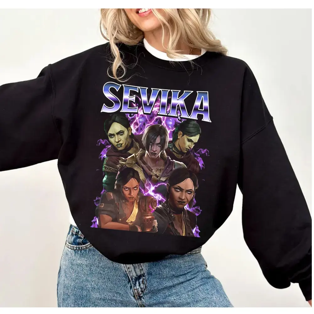 Sevika Arcane Shirt, Vintage Shirt, League of Legends Shirt, Arcane SS2 League of Legends Fan gift