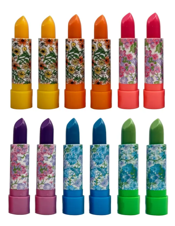 Aloe Mood Lipstick 12 Assorted Lipsticks Color Changing Magic Lipstick, Temperature Activated Lip Color