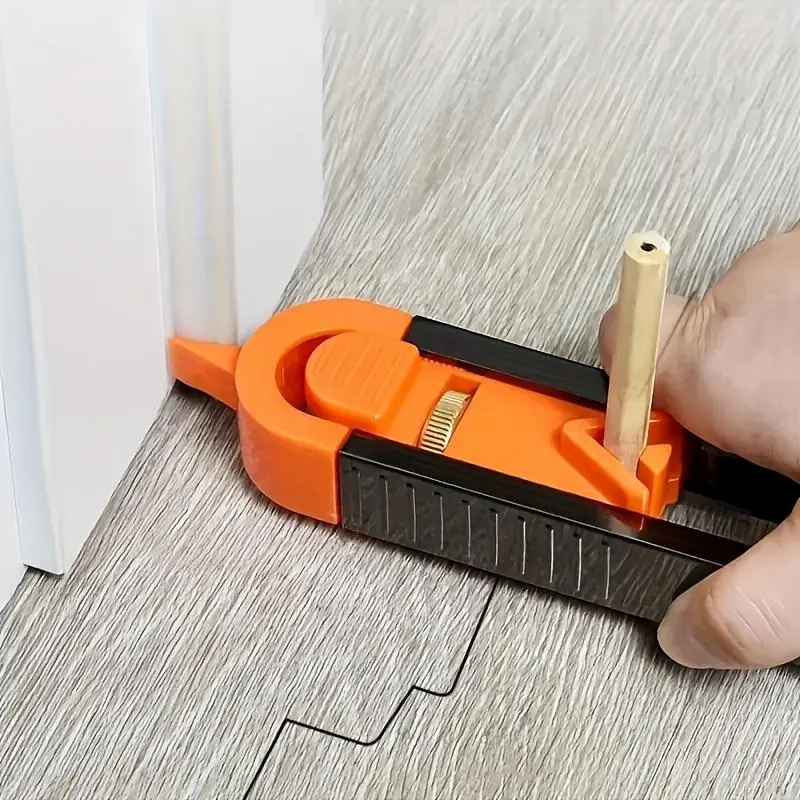 Precision Woodworking Tool Set with Locking Mechanism - Adjustable Irregular Curve & Contour Marking Ruler, Durable Plastic/Metal, for Accurate DIY Home Projects, Woodworking Tools and Accessories