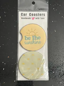 Be the Sunshine Car Cup Coasters