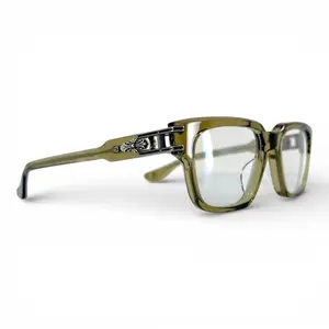 Chrome Hearts Bulge Glasses Transparent Grey Silver