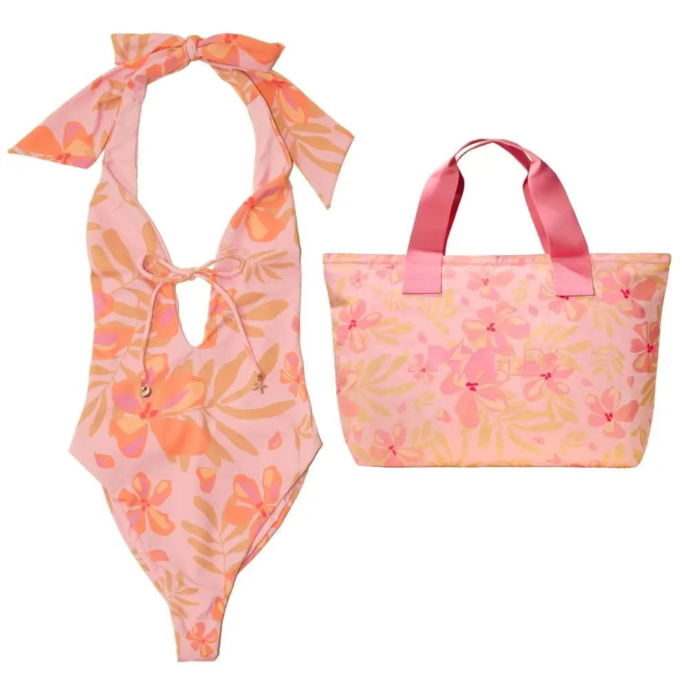 Pink Tropics Swim 2026 TikTok Exclusive Bundle - Deep Dive One Piece x Superbag