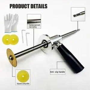 Upgraded version of the internal PVC pipe cutter with guide handle, heavy-duty pipe tool, suitable for internal pipe cutting, compatible with standard electric drills, professional diamond blade, suitable for PVC, ABS, and plastic pipes kit set