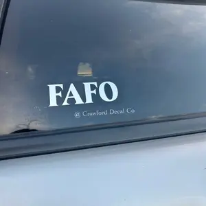 FAFO Decal (F Around Find Out) For trucks, cars, more