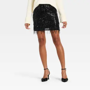 Women's Sequin Mini Skirt - A New Day