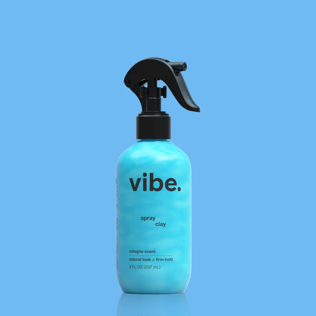Vibe Hair Spray Clay | Strong Hold, Matte Finish | Cologne Scent | Easy Application Gel Haircare