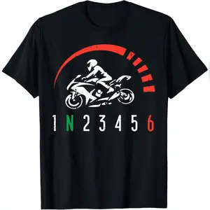 1n23456 Motorcycle Gear Shift Biker Motorbike Women Men T-Shirt Comfy Everyday T-Shirt