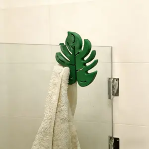 Cute Storage Solution! Monstera Leaf Hook for Towels & Bathroom Essentials