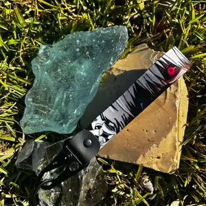 Traumatized White haired kid keychain