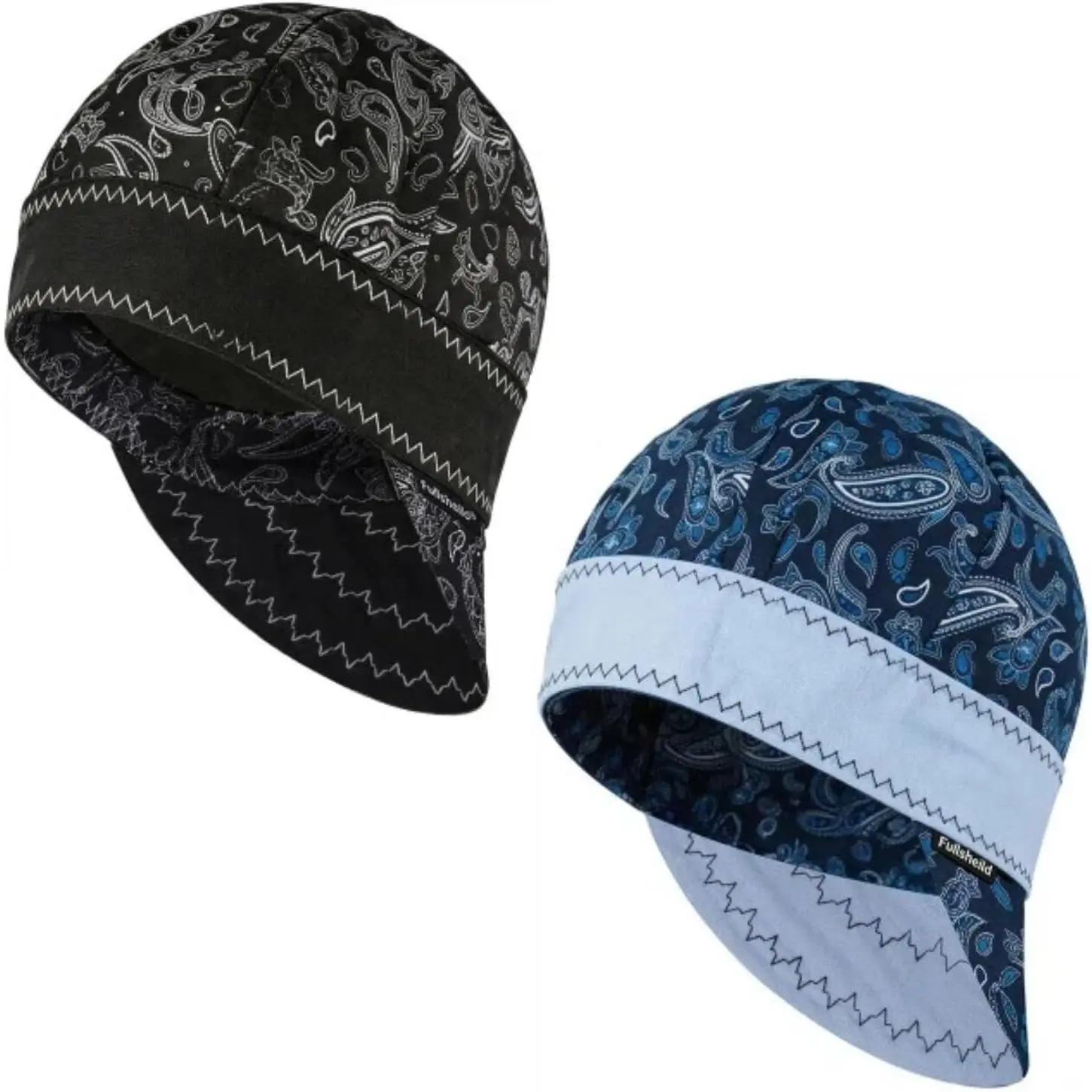 Reversible Cap Resistant CAT 2 Protective FR Welder Hats 6 Pannel Lightweight Printed for Men