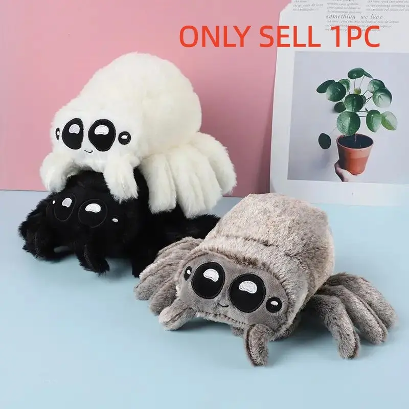 Happy Plush Spider Toy, Cute Stuffies, Fun Halloween Costume Accessory, Game Decoration, Perfect for Halloween Party Supplies & Playtime