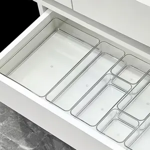 Acrylic Cosmetic Storage Container Set, 8-Piece Organizer Solution, Durable and Stylish Design, Ideal for Travel and Daily Use