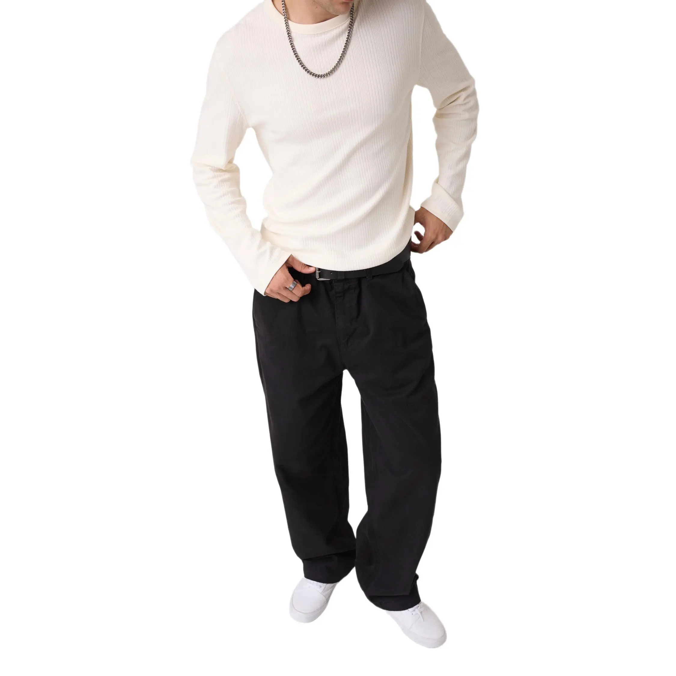 GUESS Jeans Male Wide Leg Chino Pants