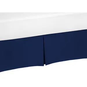 Navy Blue Crib Bed Skirt for Baby Bedding Sets