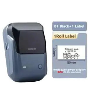 Niimbot B21 Mini Adhesive Label Printer Wireless Portable Thermal 203DPI 30mm x 50mm Roll Black & White Compact Easy Use