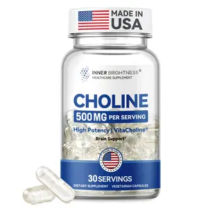 Inner Brightness Choline Supplements, Liquid Capsules for Focus, Memory, and Energy, 500mg Pure VitaCholine, Supports Cognitive Development during the Expecting Stage, 30-Day Supply, Made in the USA