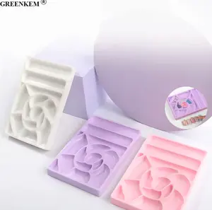 Multi Grid Plastic Nail Palette