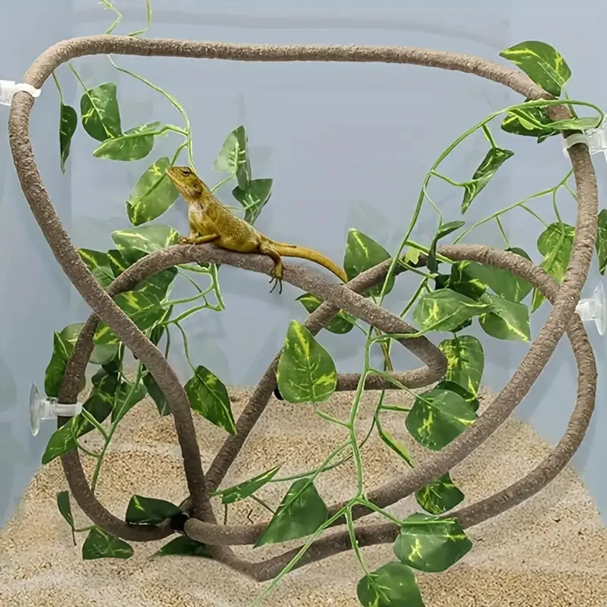 Reptile Vine, 1 Set Flexible Jungle Climber, Lifelike Long Vine Habitat Decoration Supplies for Enclosure Climbing, Small Snake, Chameleon, Lizards, Geckos, Tree