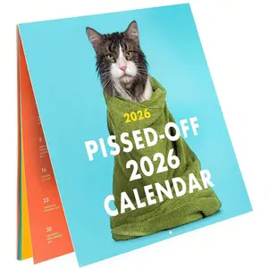 2026 Funny Cat Calendar, 12 Months of Prank Gift Ideas, Wall Tear Off Calendar Planner, Fun Gift for Hobby, Perfect for Cat Lovers