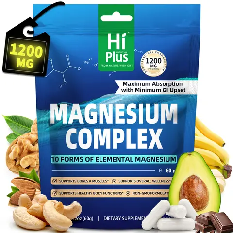 Magnesium Complex 10 Essential Magnesium Supplement 1200mg 120 Capsules