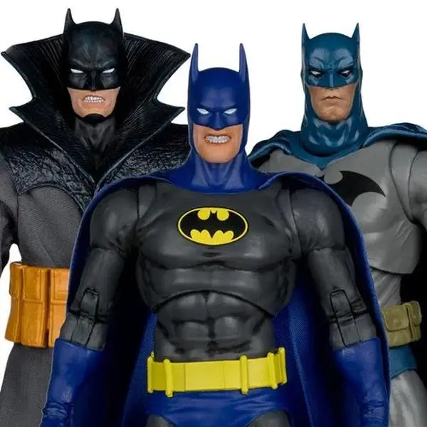 DC Multiverse Damian Batman Bethlehem, 1900's, & Hush 2 7-Inch Scale Figures