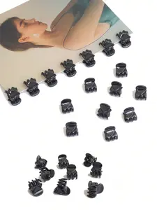 20pcs Mixed Color Mini Hair Clip, Hair Clip Set, Perfect For Designing Women's Hairstyles And Decorative Headpieces, With Powerful Grip And Multifunctional Clip For Bangs (Random Color) Hair Clips, Flat Claw Clips, Hair Claws