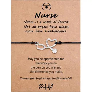 Nurse Bracelets as nurses Gifts for Women, Nurses Practitioner Gifts as nurse Valentines gifts, Funny School Nursez Gift as Nursing Gift for New Nursez