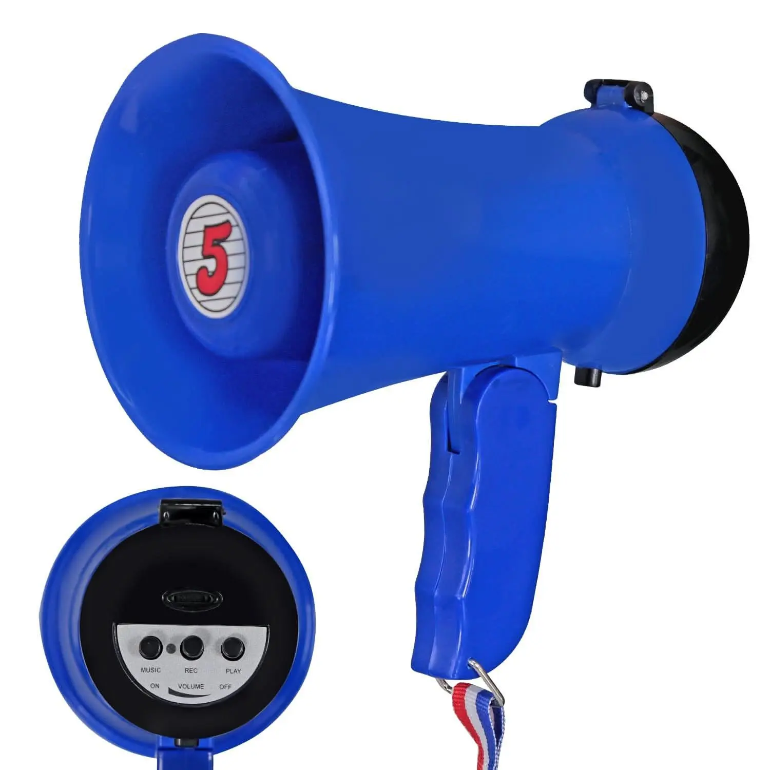 5Core 15W Bullhorn PA Speaker for Kids, Lightweight Loud Mini Megaphone with 400-yd Range & Siren (Coaches' & Referees' Sports & Outdoor Gear)