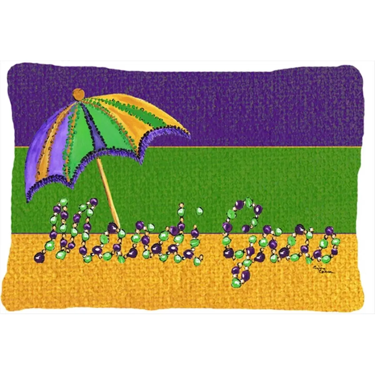 Mardi Gras Indoor & Outdoor Decorative Fabric Pillow