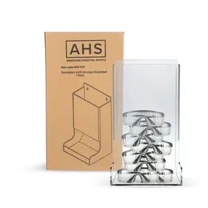 American Hospital Supply Acrylic Storage Dispenser for Glasses, Earplugs, Hairnets, and Beard Covers