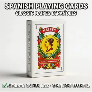 Barajas Españolas Spanish Playing Cards – Religious Design Deck for Truco, Ajiley, 31 Card Games, Party & Family Fun