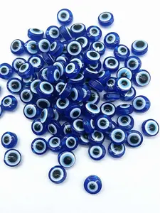50 DIY Devil Eye Pearl Beads Set, Evil Eye Charm, High Quality for Crafting and Jewelry Making, Vibrant Eye Designs in Assorted Colors, Beads Wholesale, DIY Beading Accessories, Beaded Set