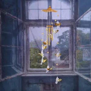 Copper Wind Chimes - Angel Cupid