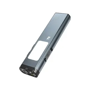 T8 Multi-mode Pocket LED Flashlight - 1000 lumens, Type-C rechargeable, IPX4 waterproof, aluminum alloy, red and white flashing, pocket flashlight pleasure silicone flashlight