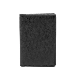 Pre-owned Louis Vuitton Calfskin Small Leather Goods Organizer de Poche Taiga Leather Card Case