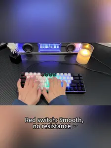 68-key hot-swappable mechanical keyboard