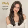 Veronica -DWY Mono Lace Front Free Part Mid-Length Straight Layer-cut Bronde Glueless Synthetic Wig for Women 20 Inches Balayage Highlight Wig