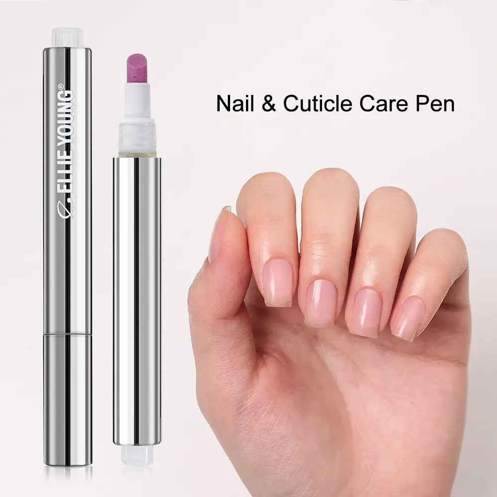 ELLIE YOUNG  3-IN-1 NAIL CARE PEN - Nail Care Product, Nail Care Liquid, Nail Repair Pen, Cuticle Oil Pen with Quartz Tip, Nail Strengthener, Designed for Dry and Damaged Nails - Nourishes, Strengthens, Brightens, and Gently Removes Dead Skin