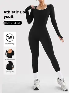 Women's One-Piece Ski Suit, Sportswear Jumpsuits, Fashionable Winter Wear for Cold Weather, U-Shape Round Neck Design, Maximum Warmth Comfort, Ideal for Skiing and Snowboarding
