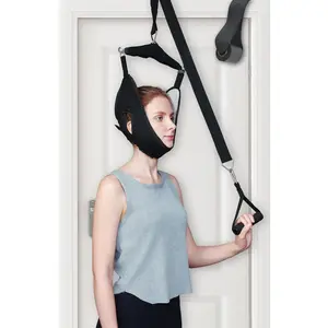 Cervical Neck Traction Device Over the Door - Hanging Neck Stretcher for Cervical Spine Decompression and Pain Relief - Home Use Neck Sling to Relieve Tension & Stiffness